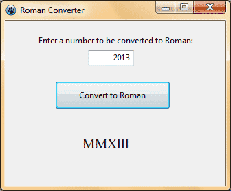Numbers are being converted into roman by our code!