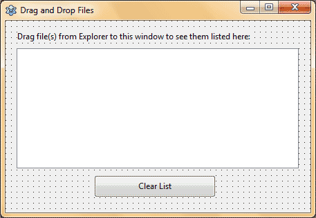 Form layout of drag and drop file/folder program in Lazarus