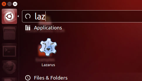 Lazarus 1.0.8 icon on Ubuntu 13.04 (Raring) Dash