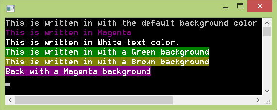Using colors for text and text background in Free Pascal Lazarus