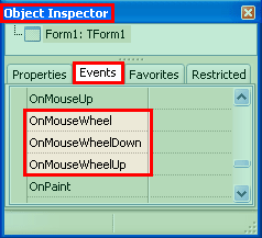 Mouse wheel scroll events in Lazarus