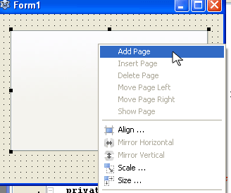 Adding tab page