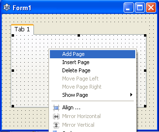 Creating another tab