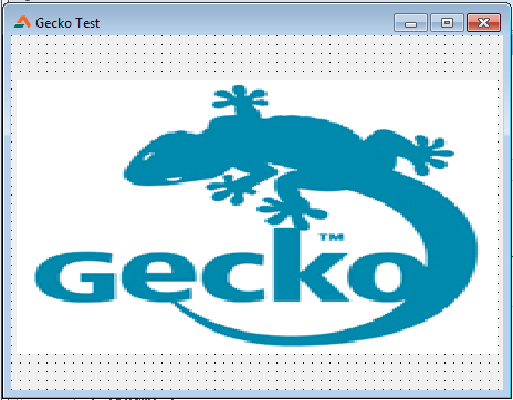 Gecko component drawn in the form
