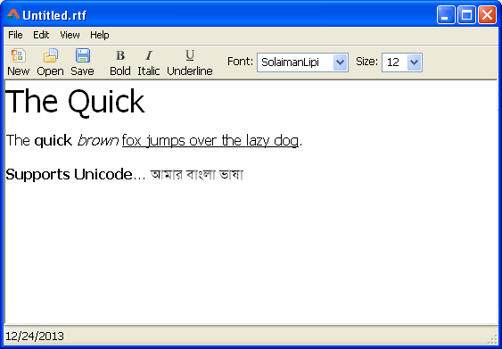 Word processor in Lazarus screenshot