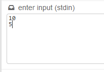 stdin input numbers