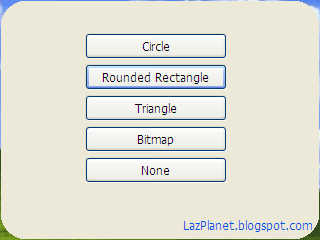 Lazarus custom form shape: Rounded Rectangle