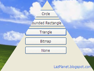 Lazarus custom form shape: Triangle (or polygon)