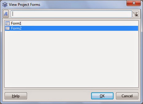 View Project Forms window in Lazarus IDE, triggered by Shift + F12