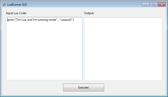 Lua GUI application for running Lua code from inside Free Pascal program